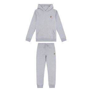 Lyle & Scott Childrens/Kids Logo Hoodie & Bottom Set Set / Gray Heather